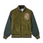 Billionaire Boys Club Green Varsity Letterman Jacket