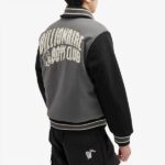 Billionaire Boys Club Black & Grey Varsity Jacket - Image 2