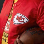 Kansas City Chiefs Satin Bomber Jacket - Image 3