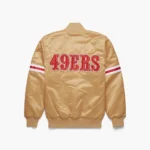 San Francisco 49ers Satin Bomber Jacket - Image 3
