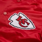 Kansas City Chiefs Satin Bomber Jacket - Image 4