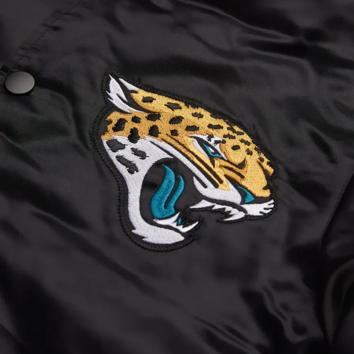 Jacksonville Jaguars Satin Bomber Jacket - Image 2