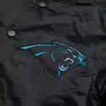 Carolina Panthers Satin Bomber Jacket - Image 2
