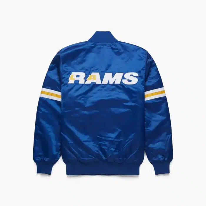 LA Rams Satin Bomber Jacket - Image 2