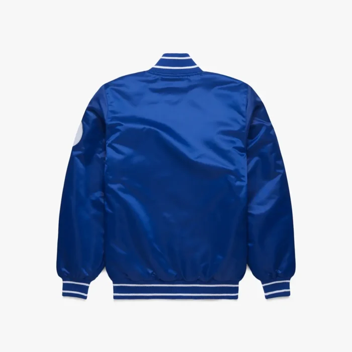 Kansas City Royals Satin Bomber Jacket - Image 3