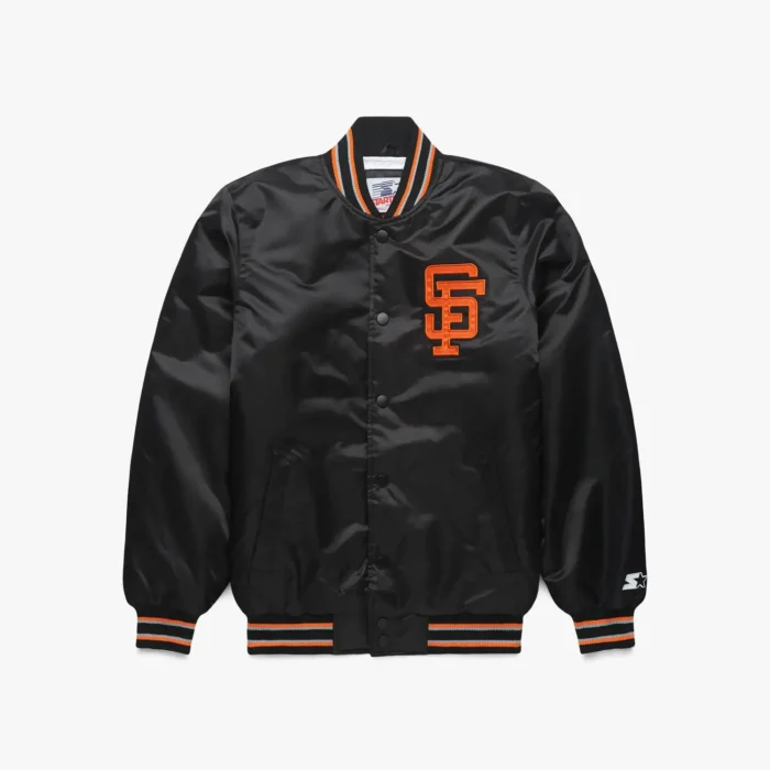 San Francisco Giants Satin Bomber Jacket - Image 1