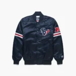 Houston Texans Satin Varsity Bomber Jacket