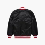 49ers Black Satin Bomber Jacket - Image 3