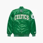 Boston Celtics Satin Bomber Jacket