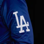 LA Dodgers Satin Bomber Jacket - Image 3