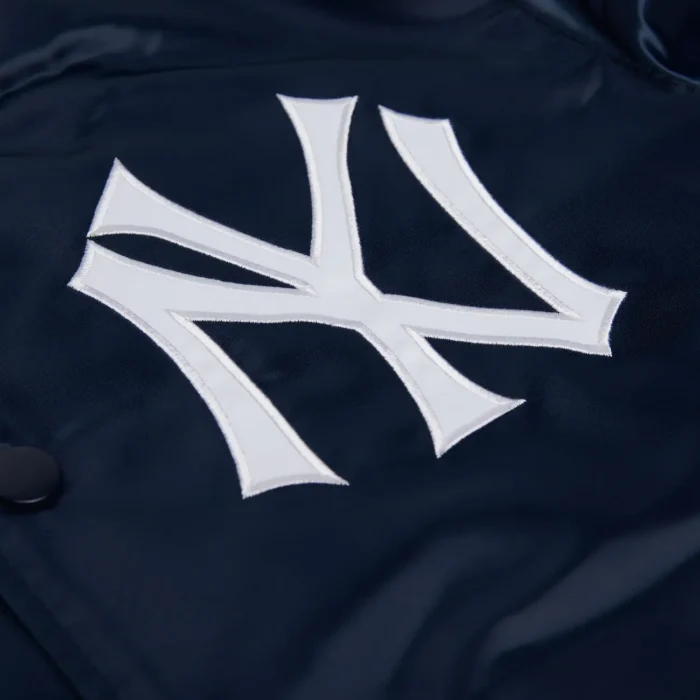 NY Yankees Satin Bomber Jacket - Image 2