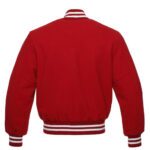 Red All Wool Varsity Jacket - Image 2