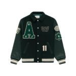 Green Aimé Leon Dore Chess Club Varsity Jacket - Image 2