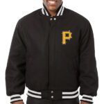 Pittsburgh Pirates Black Wool Varsity Jacket