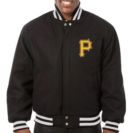 Pittsburgh Pirates Black Wool Varsity Jacket