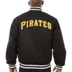 Pittsburgh Pirates Black Wool Varsity Jacket - Image 2