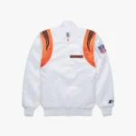 Bengals White Satin Bomber Jacket