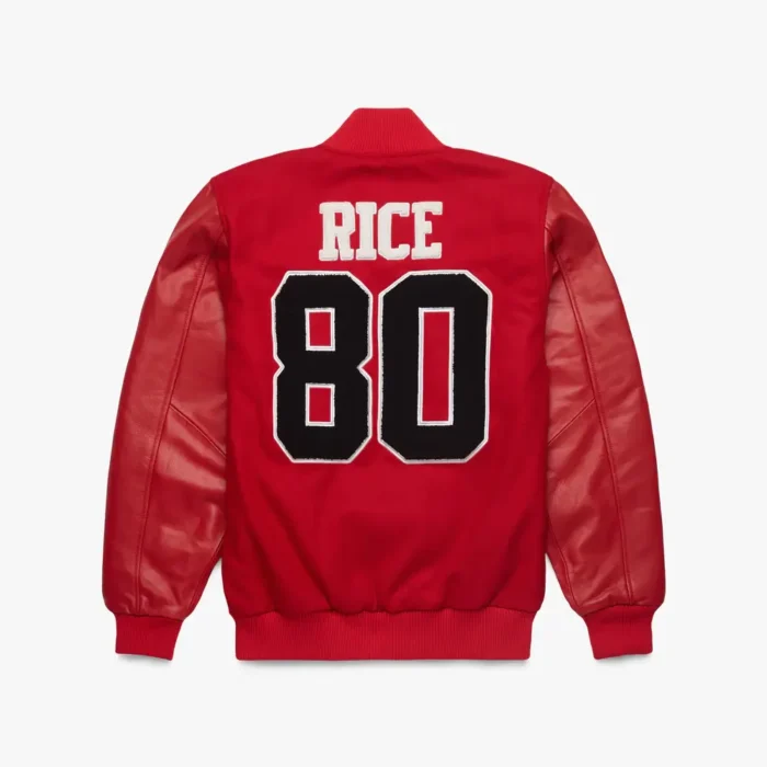 Limited Edition Jerry Rice Goat Varsity Jacket - Image 4
