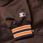 Cleveland Browns Satin Bomber Jacket - Image 3
