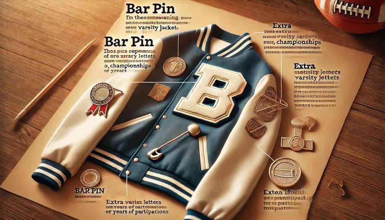 What Does the Bar Pin Mean on a Letterman Jacket?