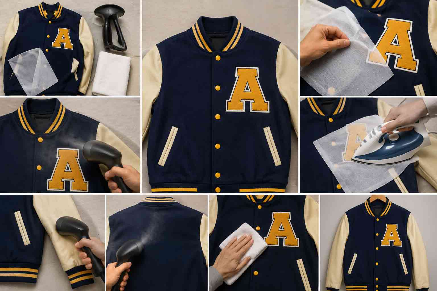 Learn how to iron or steam a letterman jacket safely. Protect wool, leather sleeves, and patches with expert tips to remove wrinkles without damage.